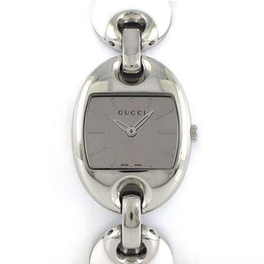 Gucci Watch Marina 121.5 Mirror Surface Dial Oval Link Bracelet