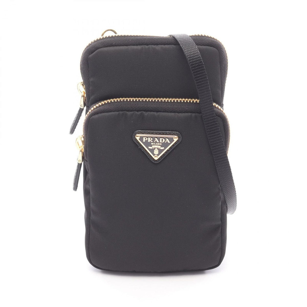 Prada Shoulder Bag Phone Case Black Nylon