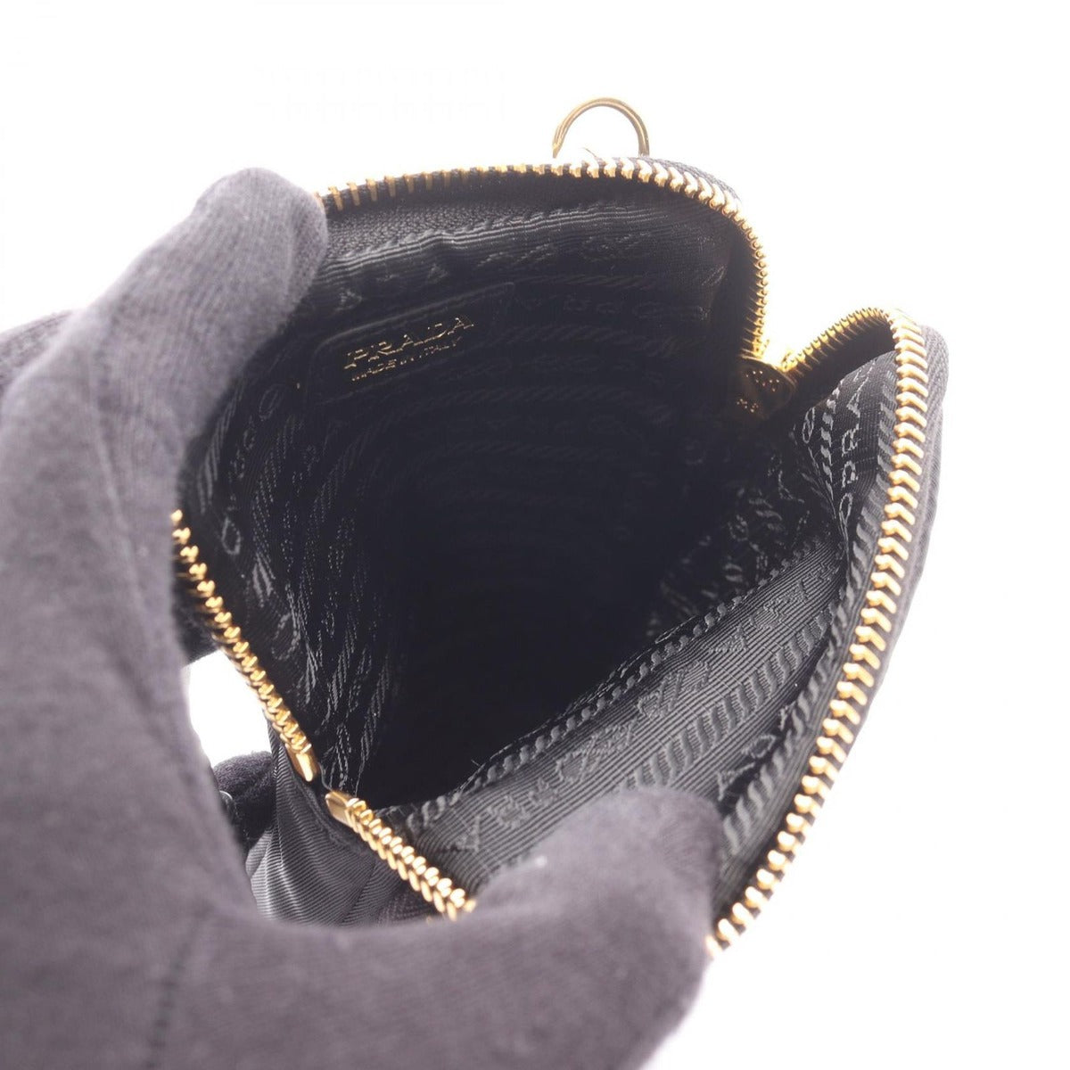Prada Shoulder Bag Phone Case Black Nylon — view 3