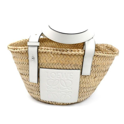 Loewe Basket Bag Small Handbag White Natural