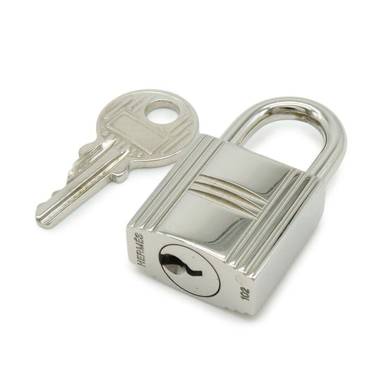 Hermes Cadena Padlock No.102 key Metal Silver