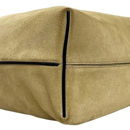 Loewe 2-Way Drawstring Bag Flamenco Knot Beige Dark Brown — view 9