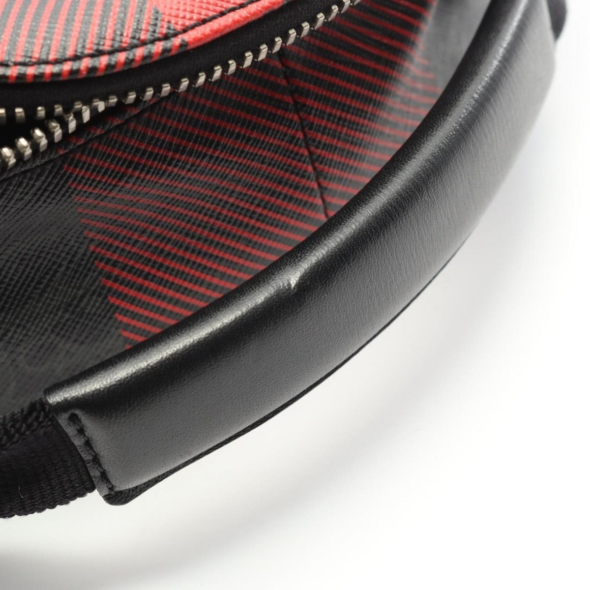 Dior Waist Bag Red Black Canvas Leather Homme — view 8