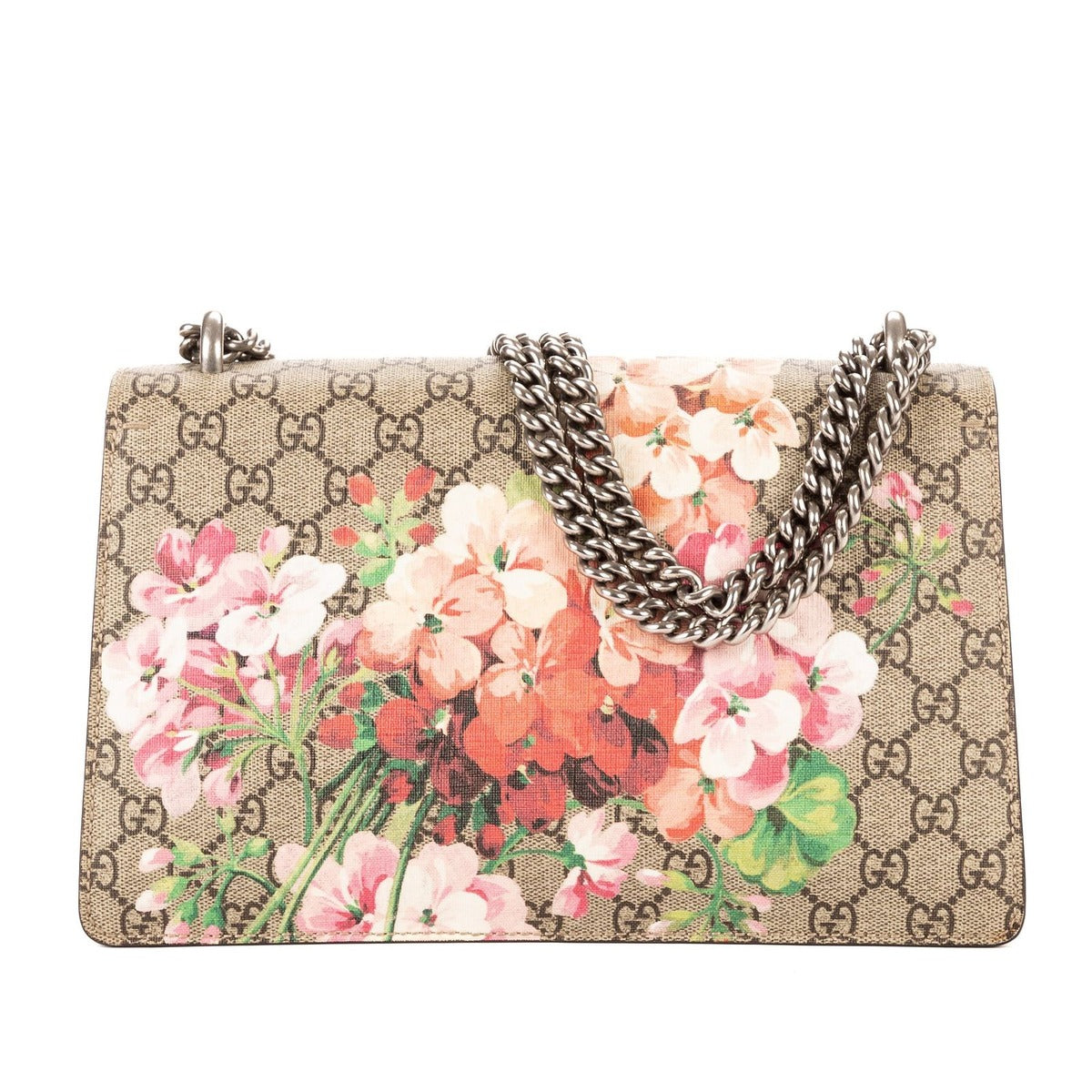 Gucci Blooms Dionysus Beige Burgundy Supreme Canvas Shoulder Bag — view 5