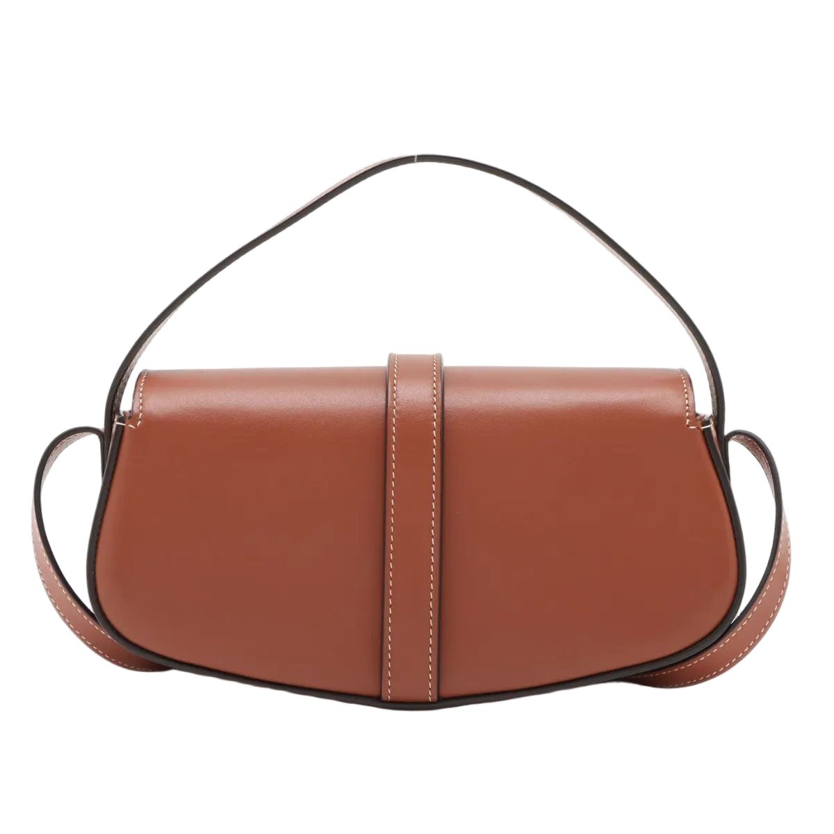 Celine Tabu Clutch Leather 2-Way Shoulder Bag Crossbody Hand Brown — view 2