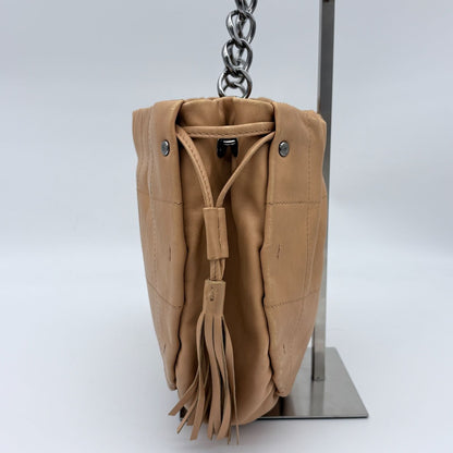 Chanel CC Logo Silver Fringe Choco Bar Handbag — view 4