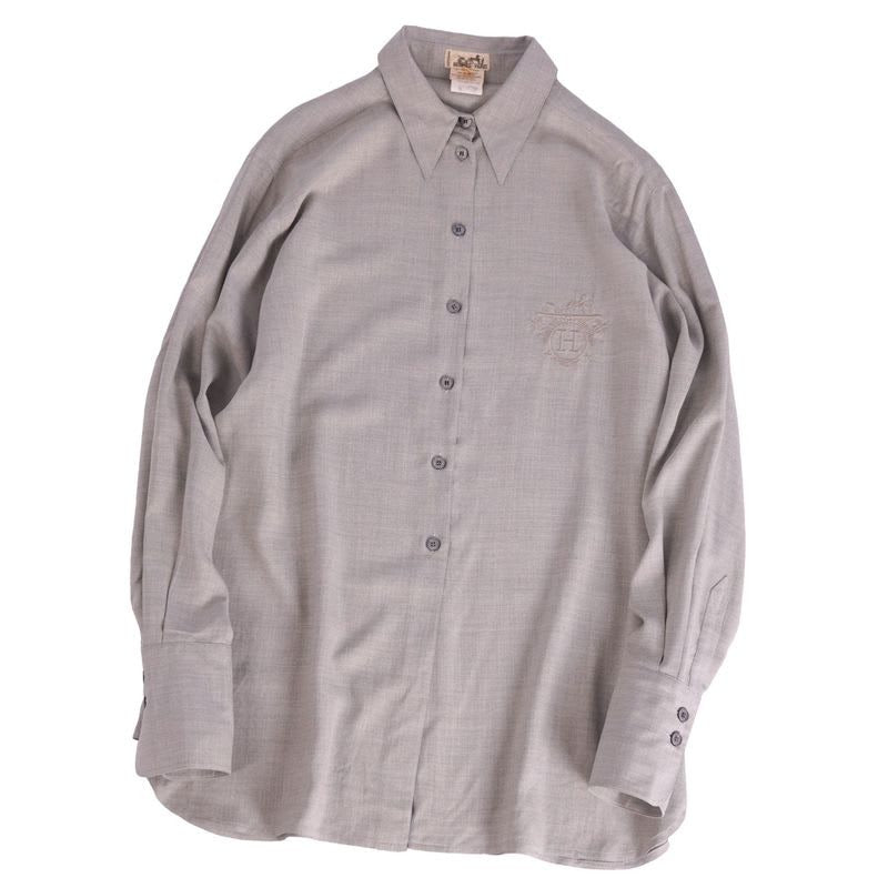 Hermes Shirt Blouse Long Sleeve Vintage