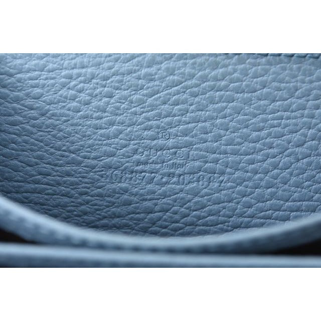 Gucci Coin Case Card Mini Wallet Light Blue — view 3