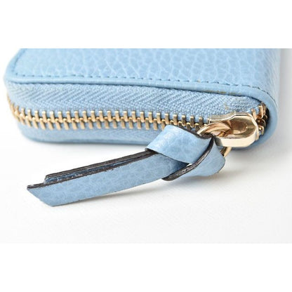 Gucci Coin Case Card Mini Wallet Light Blue — view 4