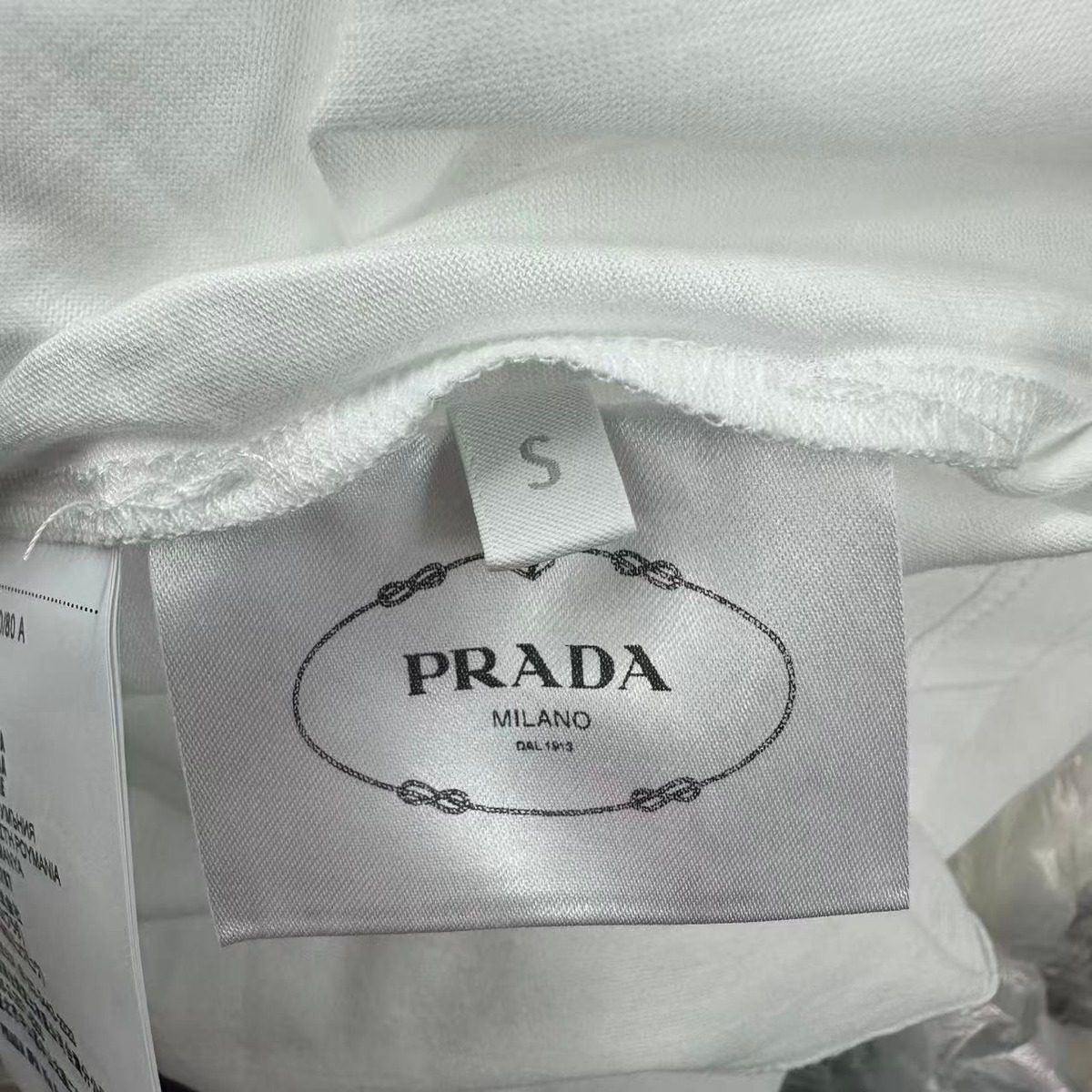 Prada T-Shirt White Cotton — view 5