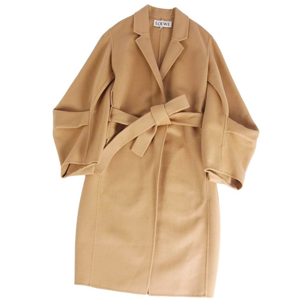 Loewe Coat with Belt Long Buttonless Anagra