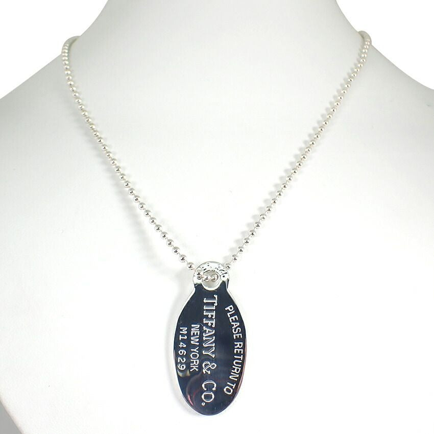 Tiffany & Co. 925 Return to Oval Pendant Necklace