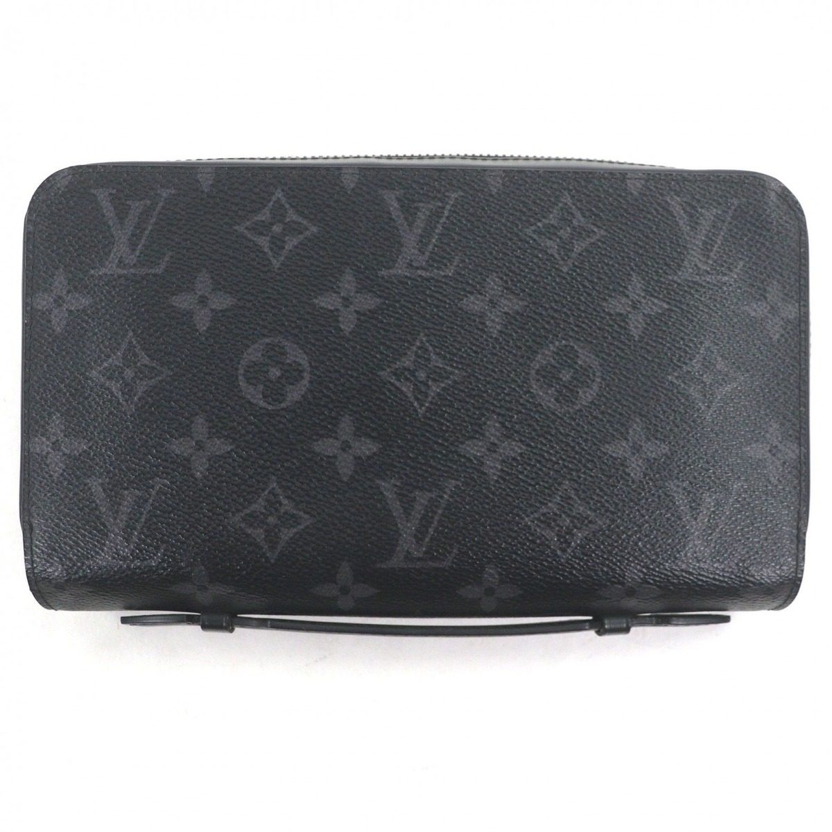 Louis Vuitton Zippy XL Monogram Eclipse Canvas Zip Around Wallet Organizer Black — view 3