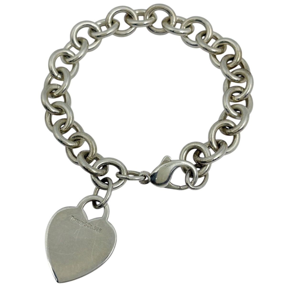 Tiffany & Co. Heart Tag Chain Bracelet Silver