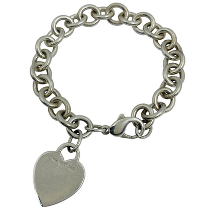 Tiffany & Co. Heart Tag Chain Bracelet Silver