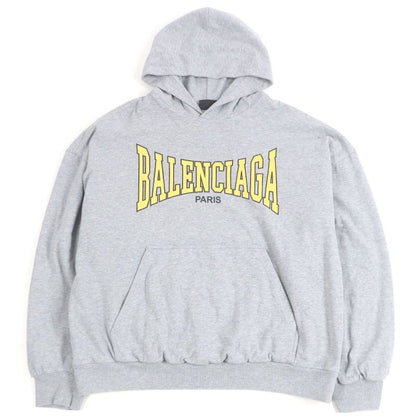 Balenciaga 24 AW Boxing Lined Hoodie 100% Cotton Crack Logo Pullover