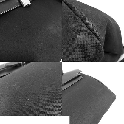 Hermes Herbag a Dos PM Black Silver Toile Vache 2-Way Backpack Shoulder Bag — view 6