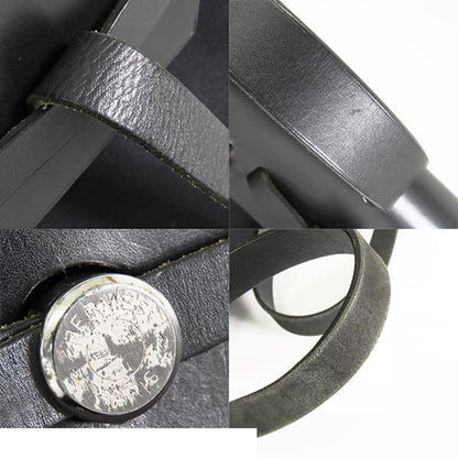 Hermes Herbag a Dos PM Black Silver Toile Vache 2-Way Backpack Shoulder Bag — view 7