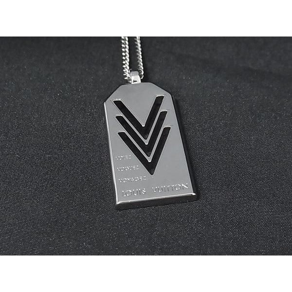 Louis Vuitton Necklace Triple Silver Metal — view 3