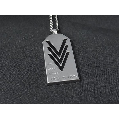 Louis Vuitton Necklace Triple Silver Metal — view 3