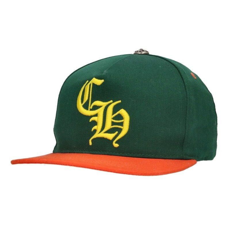 Chrome Hearts CH Hat Miami Limited Embroidery Baseball Cap Green Orange