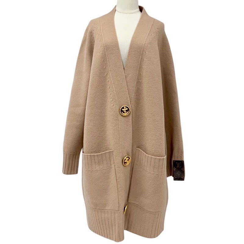 Louis Vuitton Outerwear Beige Brown Gold Cardigan Oversize Monogram