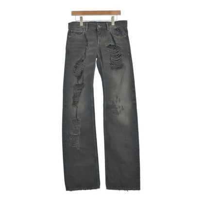 Balenciaga Denim Pants Cotton Dark Gray