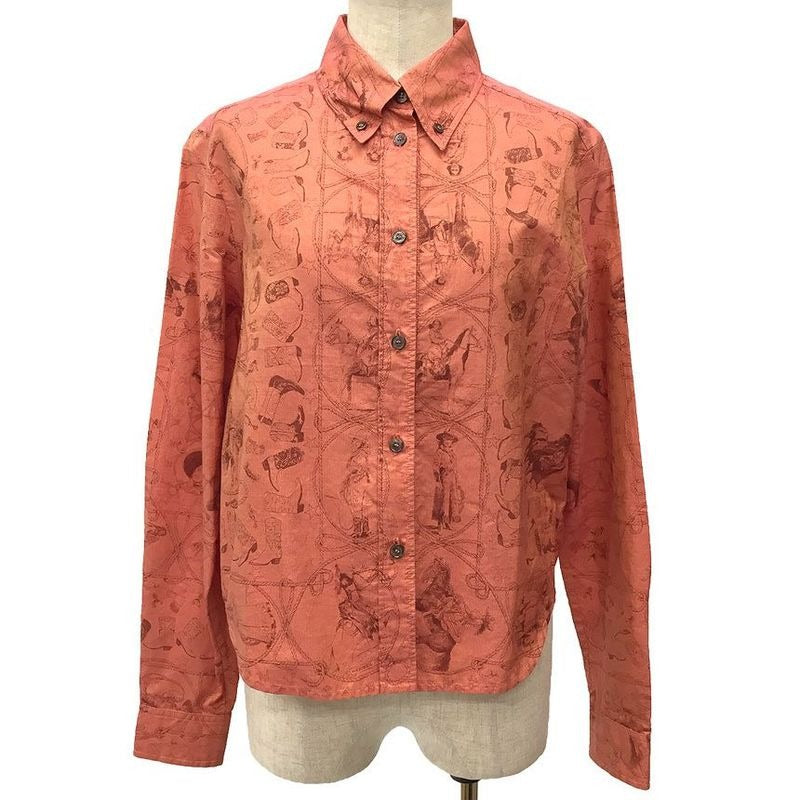 Hermes Long Sleeve Shirt Size 36 Cotton Rodeo Des Cowgirls Margiela