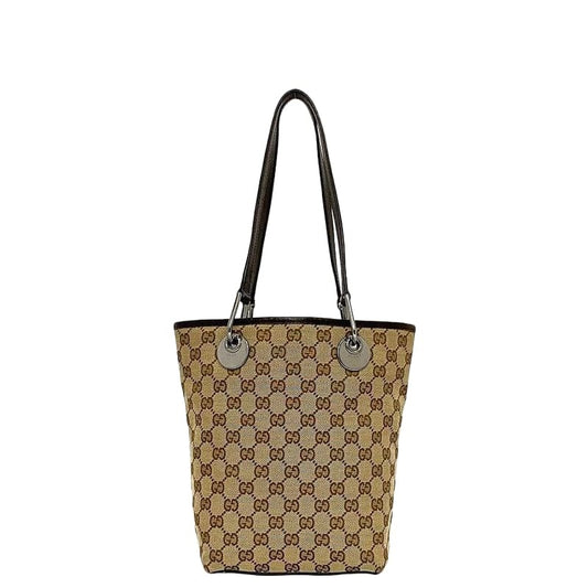 Gucci Tote Bag Beige Brown