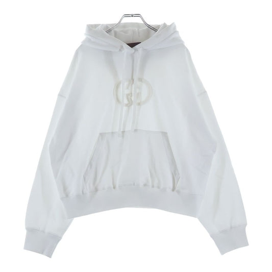 Gucci GG Embossed Logo Cotton Pullover Sweatshirt Hoodie White Sweater