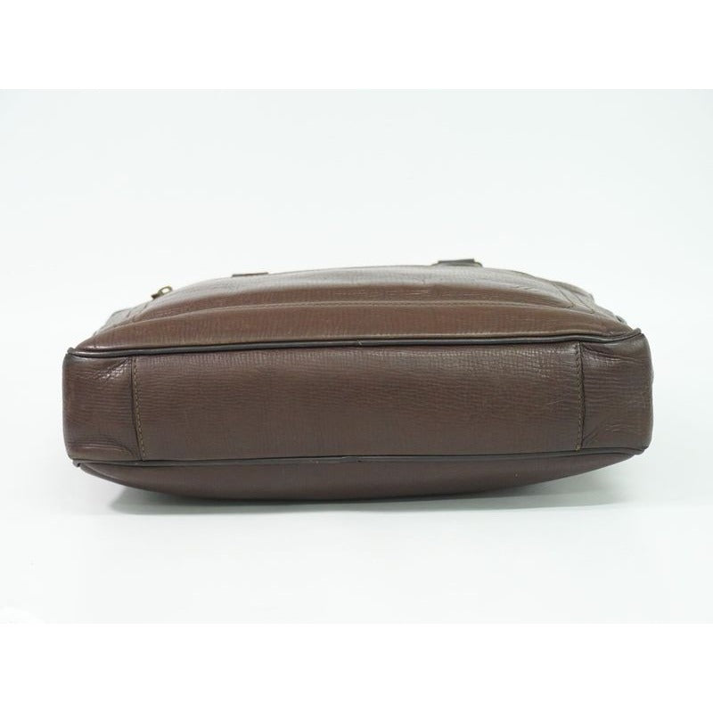 Louis Vuitton Euron Utah Leather Business Bag Handbag Cafe Brown — view 3