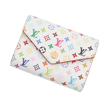 Louis Vuitton Trifold Wallet Monogram LV TM Multicolor White