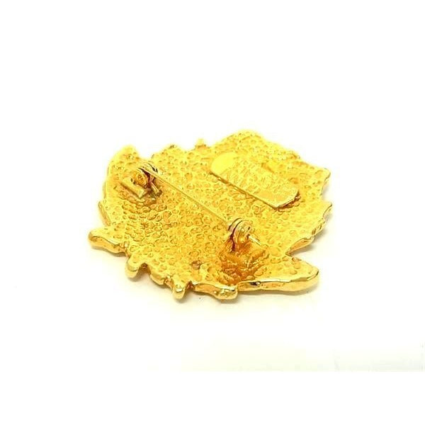 Gianni Versace Brooch Medusa Gold Metal Never On — view 3