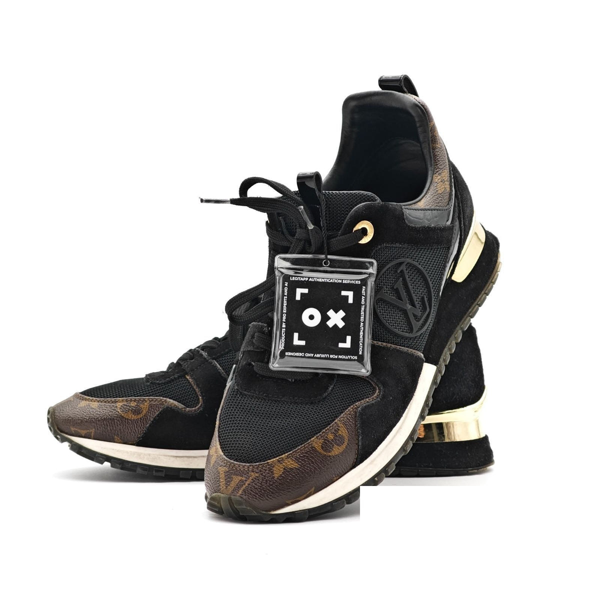 Louis Vuitton Run Away Sneakers Black Brown