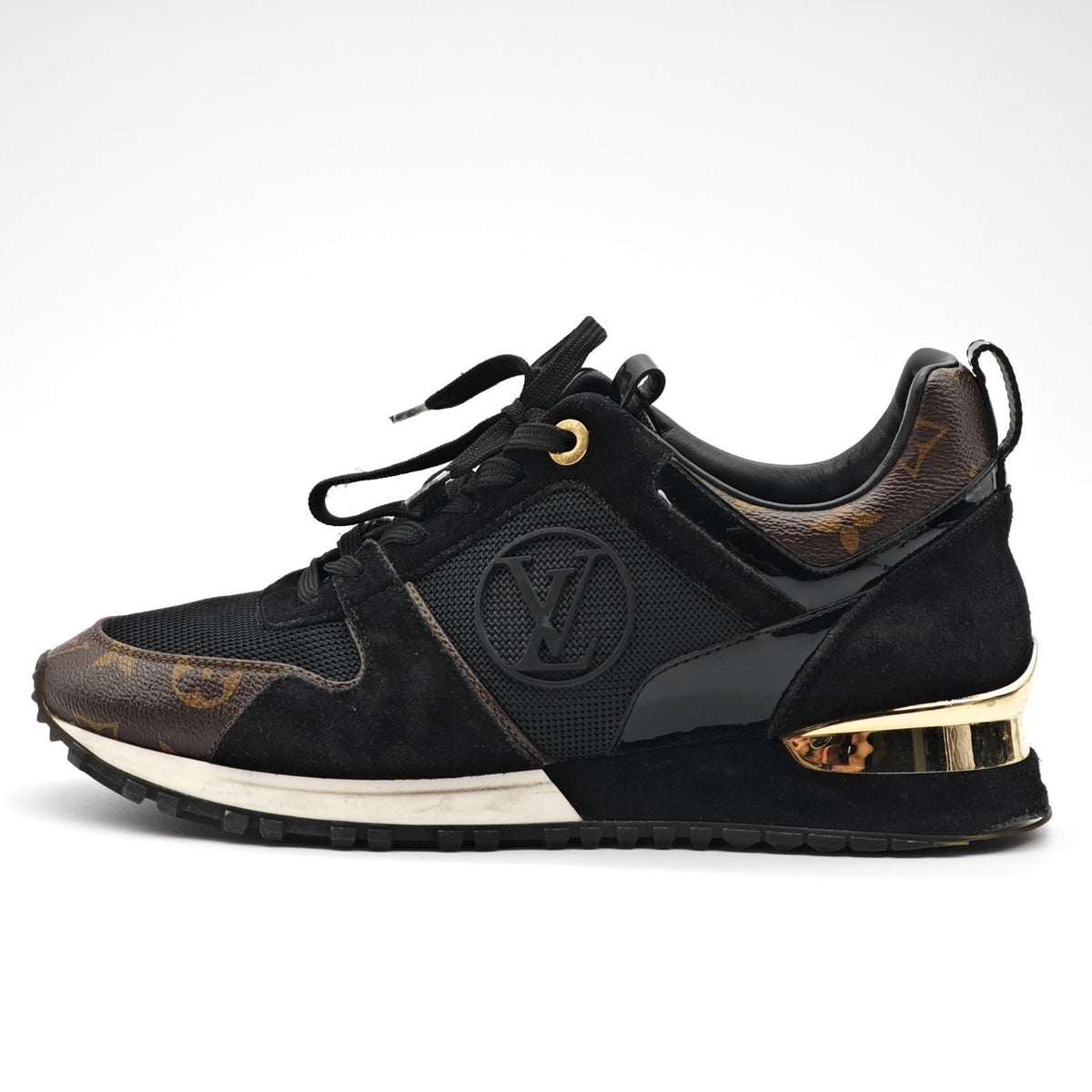 Louis Vuitton Run Away Sneakers Black Brown — view 6