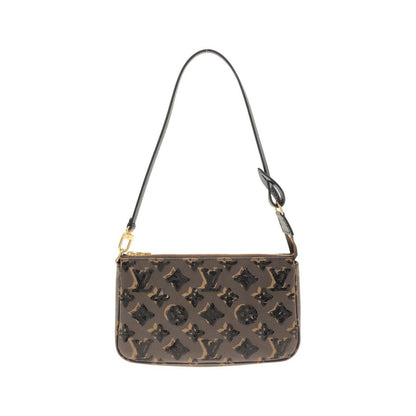Louis Vuitton Monogram Pochette Pouch Brown Marron