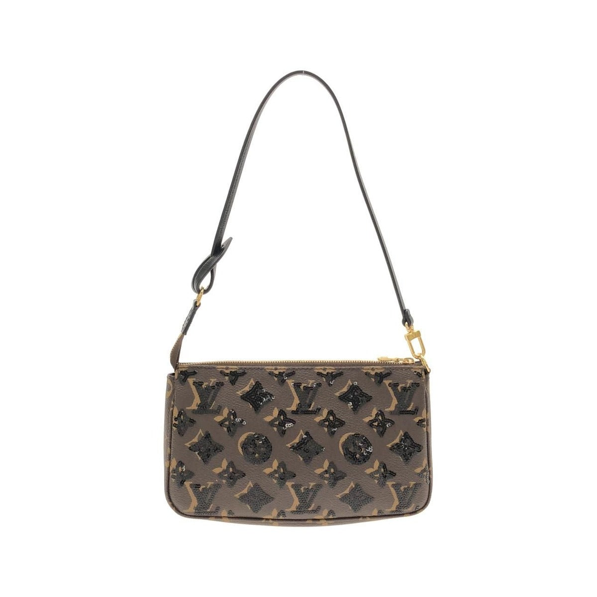 Louis Vuitton Monogram Pochette Pouch Brown Marron — view 2