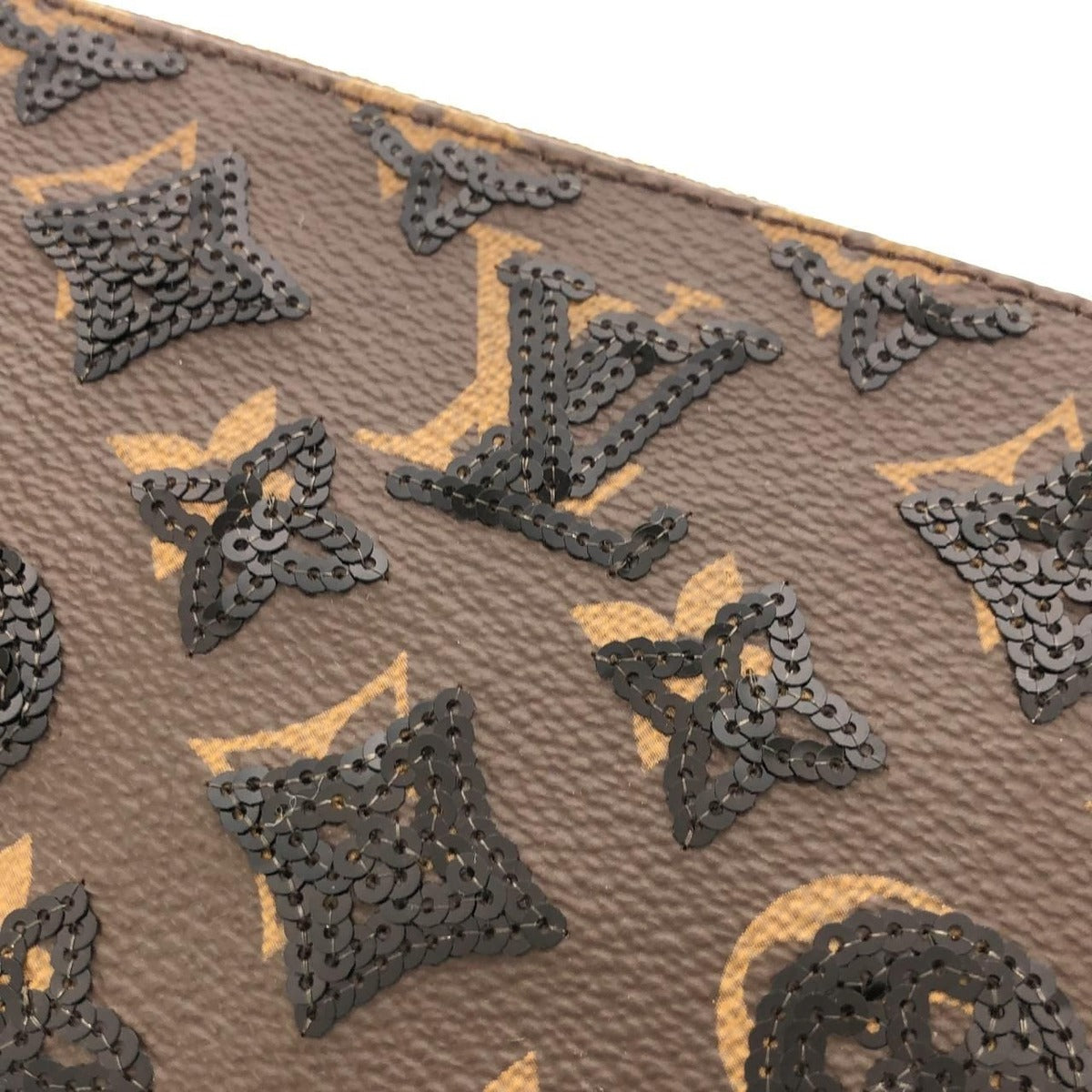 Louis Vuitton Monogram Pochette Pouch Brown Marron — view 5
