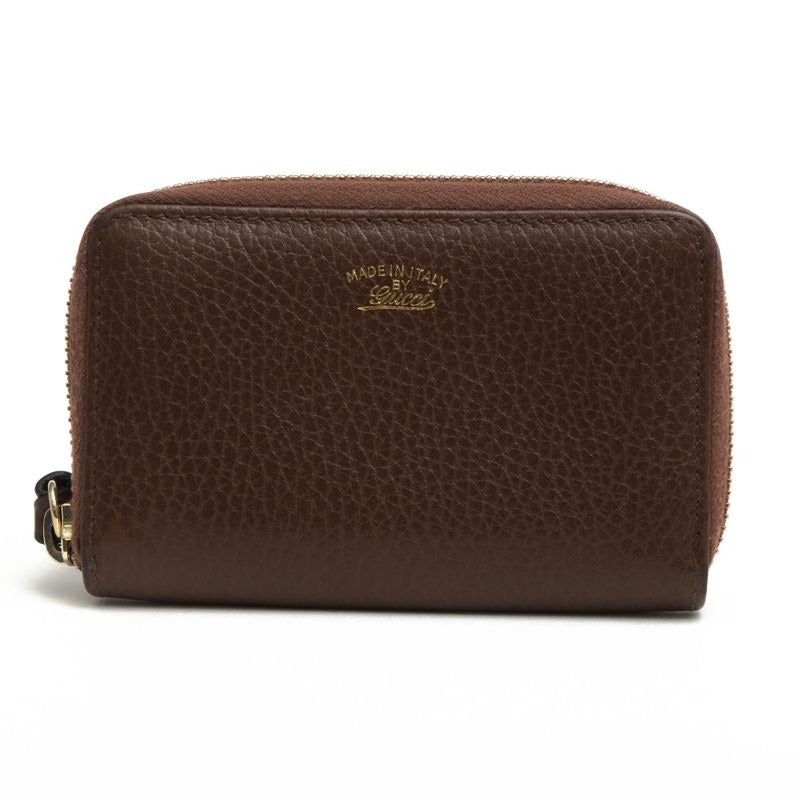 Gucci Wallet Women Leather Brown 0959 Swing Coin