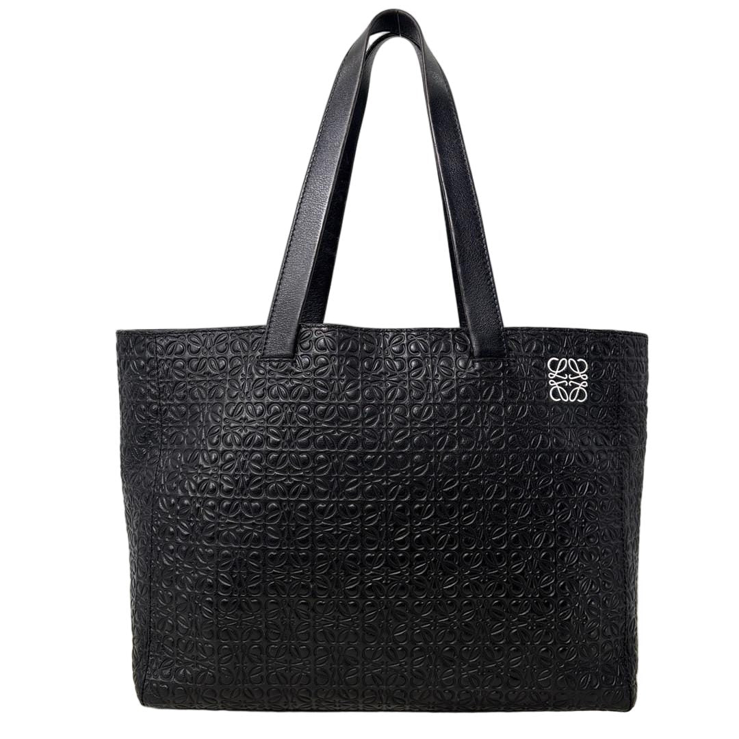 Loewe Super Anagram Tote Bag Black