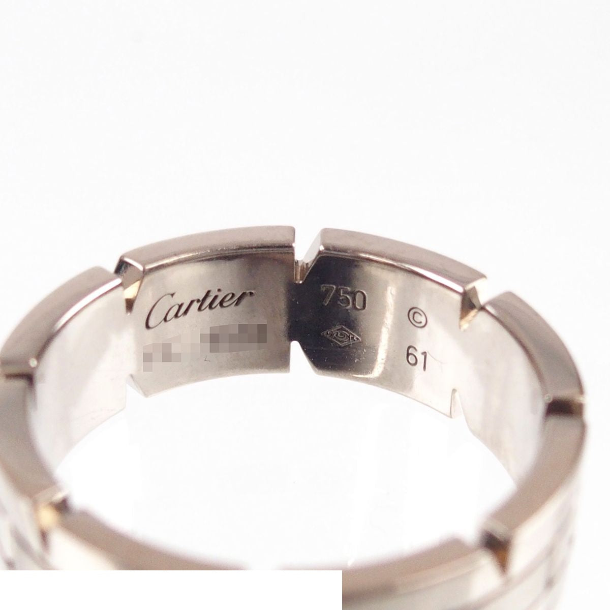 Cartier Tank Francaise White Gold 18K 61 Ring — view 5