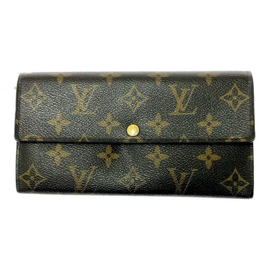 Louis Vuitton Monogram Portefeuille Sarah Brown Long Wallet