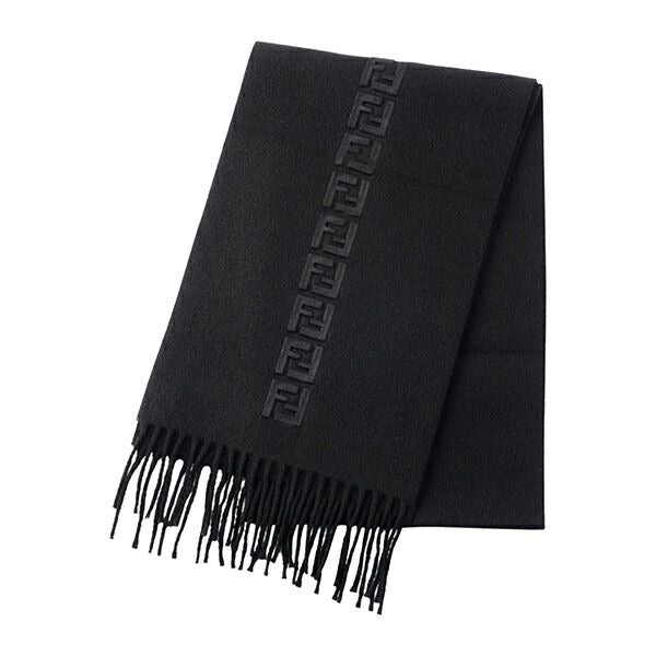 Fendi Scarf Stole FF Logo Nero