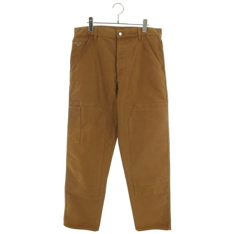 Prada 24 AW Gep398 Triangle Logo Plaid Molle Skin Cargo Long Pants 32