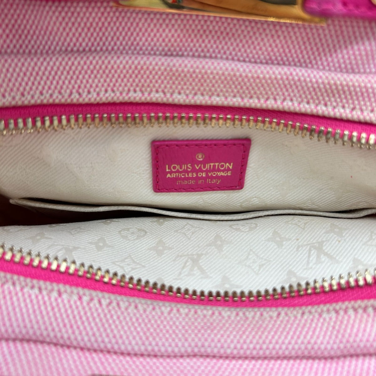 Louis Vuitton Shoulder Bag Rider Cruise Collection Limited Canvas Pink — view 13