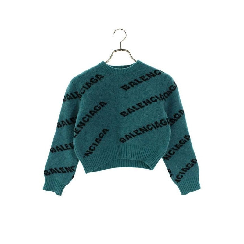 Balenciaga Multi Logo Cropped Knit 34