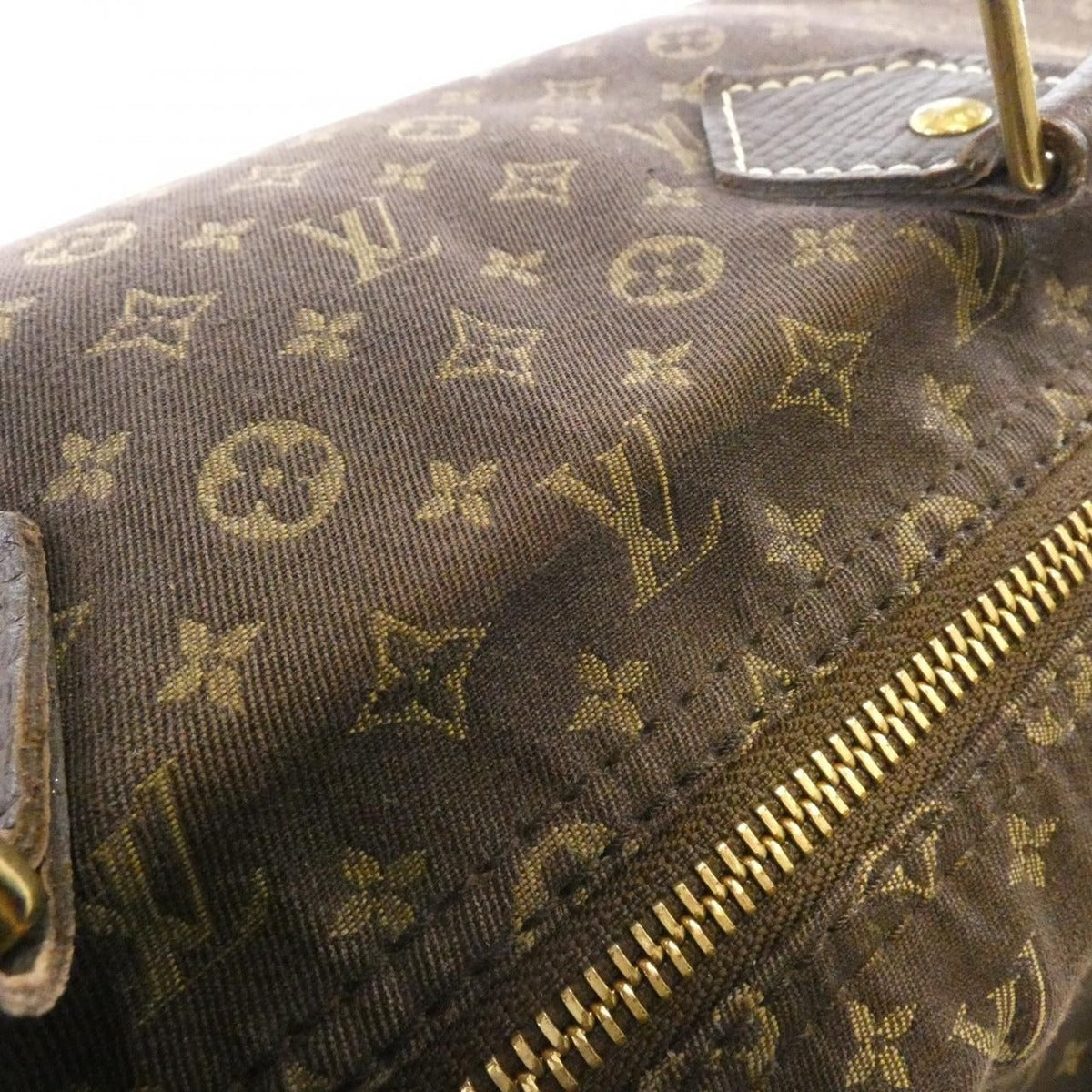 Louis Vuitton Monogram Mini Lin Speedy Boston Bag Ebene — view 5