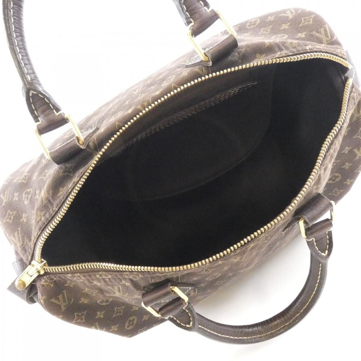 Louis Vuitton Monogram Mini Lin Speedy Boston Bag Ebene — view 8