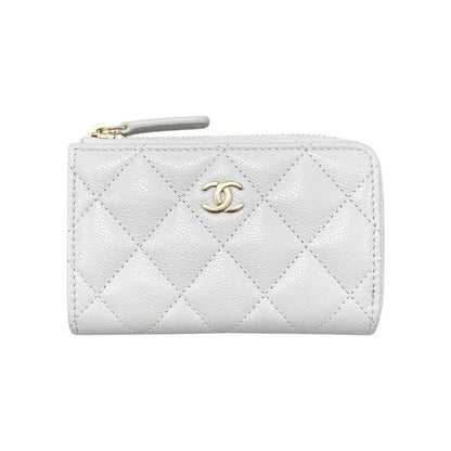 Chanel Card Case Coin Case Coin Purse Ap0221 Matelasse Caviar Skin Coco Mark