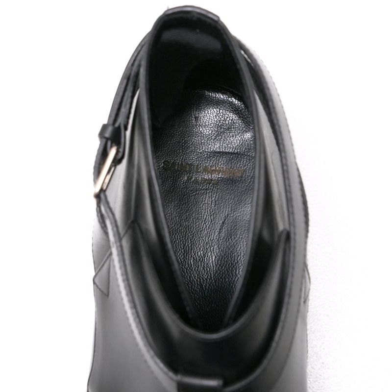 Saint Laurent Boots Size 43 Leather Ankle Strap Jopper Boots Short